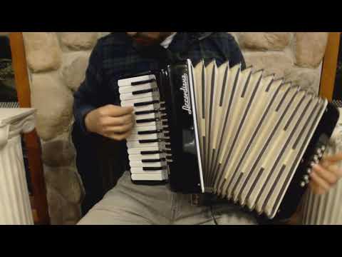2802 - Black Excelsior Accordiana Piano Accordion LM 25 12 $395