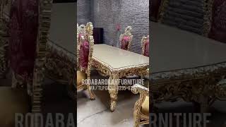 Set Meja Makan Mewa Luxury Classick Italian Design - [ WA / TLP 0822-4235-6272 ]