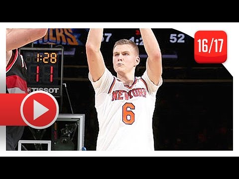 Kristaps Porzingis Full Highlights vs Trail Blazers (2016.11.22) - 31 Pts, 9 Reb