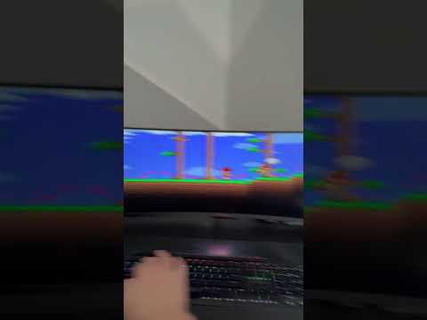 Terraria on 49" Super Ultrawide Viotek Monitor #shorts #gaming #terraria #v4victory #viotek