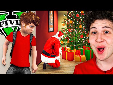 Jugando como un NIÑO en NAVIDAD en GTA 5! 🎅🎄 (Mods)
