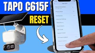 How to reset Tapo C615F Kit Remotely