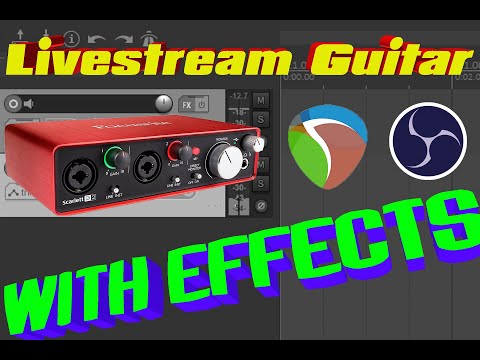 LiveStream Guitar with DAW Effects (Focusrite to Reaper to OBS Studio) - BEST FIX!