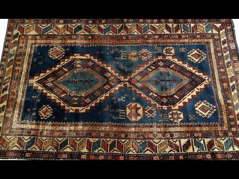 Caucasian Kazak 1097, 3’ 5” x 5’ 6”, 4th Quarter of the 1800s