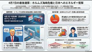 世界情勢ニュース26.4.6　最後通牒まで残り24時間。トランプ氏「48時間以内に地獄が降る」警告と、石油利権を狙う「大儲け」の本音。