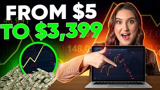 Download Lagu FROM $5 TO $3,399 (IN 15 MIN) | BEST BINARY TRADING COURSE Thumbnail