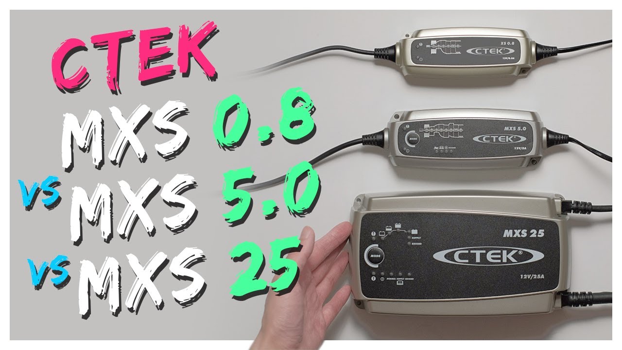 CTEK MXS 0.8 vs MXS 5.0 vs MXS 25 - Which one to buy?