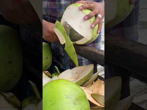 Big Fresh Coconut water #satisfying