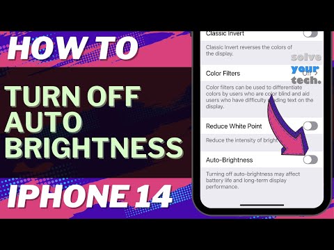 How to Turn Off Auto Brightness on iPhone 14
