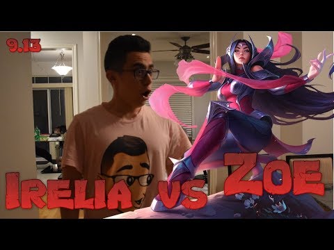 TF Blade - Irelia vs Zoe Top - LoL Season 9 NA Ranked | League Of Legends Replays