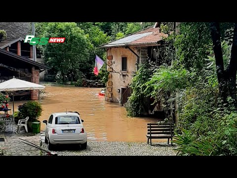 Cantello - Esondato il Lanza, sott'acqua il Mulino del Trotto