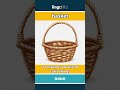 basket - a container you use to carr... video thumbnail