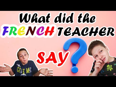What did the French teacher say?🙋‍♀️ FRENCH Beginner Guessing Game🎯Guess what teacher said❓ PART 2