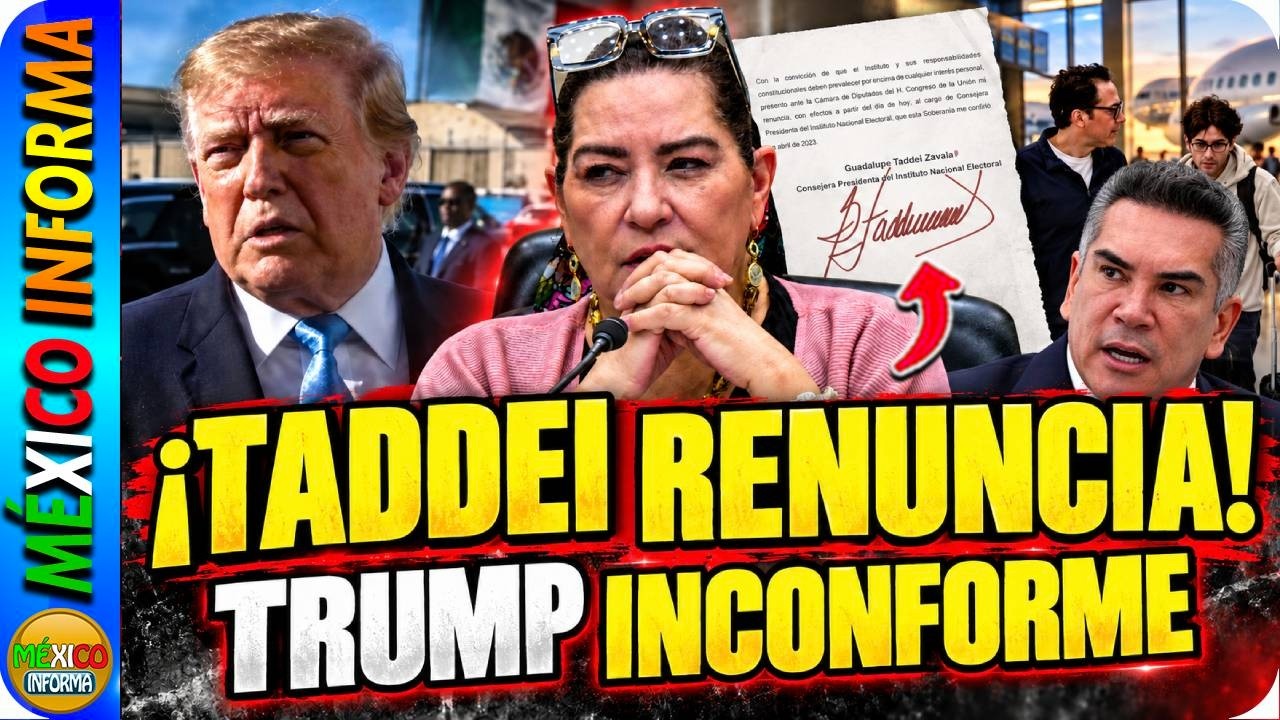 LLEGA LA RENUNCIA DE TADDEI. SHEINBAUM FELIZ POR BRASIL. TRUMP NO. ENCARAN A ALITO Y A LOORET.