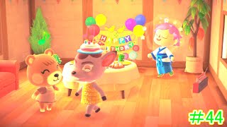 【あつまれどうぶつの森】ナディアさんのお誕生日#44【ユートピア島】