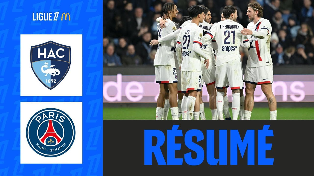 Le Havre vs Paris Saint Germain Highlights