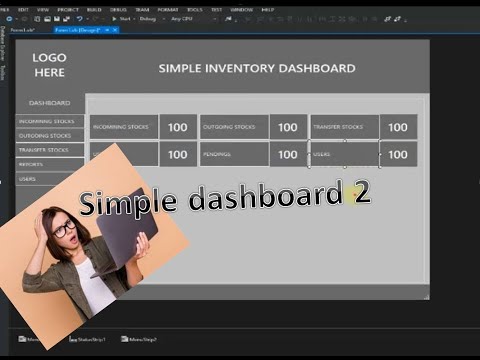 Simple Dashboard  | 26mins Tutorial  2 with VB .net