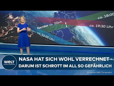 Video Thumbnail: WELTRAUM-SCHROTT: NASA-Akku-Pack - ISS-Müll wird wohl nicht vollständig verglühen | WELT Thema