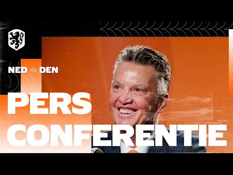 Persconferentie | Vooruitblik Nederland - Denemarken met Frenkie de Jong en Louis van Gaal
