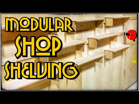 FRENCH CLEAT SHOP SHELVES | One Sheet of Plywood | A Glimpse Inside How To