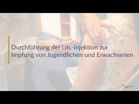 Impfen - Anleitung zur i.m. Injektion