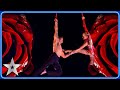 Gravity-defying Duo Odyssey turn up the heat with a FIERY performance | The Final | BGT 2023