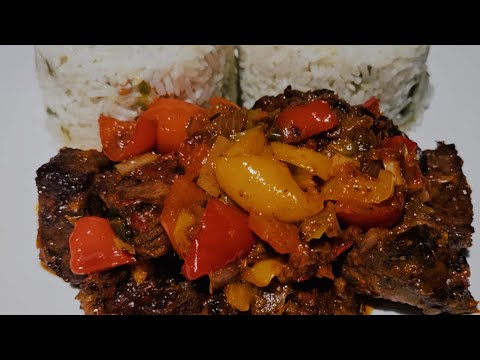 Beef Pepper Steak with Liberian Chuck Rice | Flavorful African-Inspired Dish