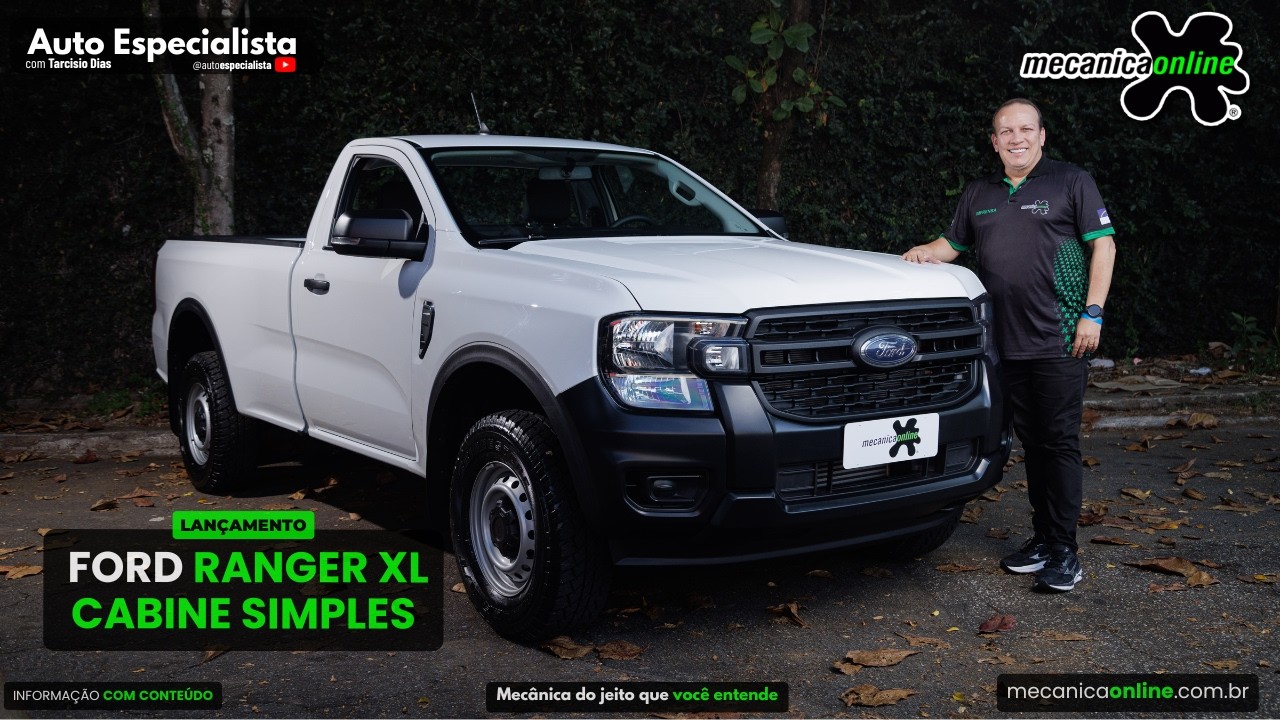 Ford Ranger XL Cabine Simples 4x4: Trabalho pesado com tecnologia de ponta
