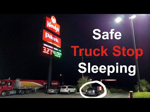 Sleeping at Truck Stops SAFELY - Car Camping - Car Living - Van Life - RV Life