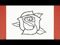 How to Draw a Rose (flower)