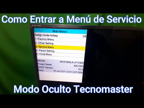 👉Como Entrar a Menú de Servicio o Modo Oculto en Smart TV Tecnomaster 43D1920S👈 Fácil y Sencillo💯