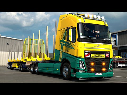 ETS2 VOLVO FH16 2012 Tuning - Leerfahrt mit dem Holzauflieger [#1481] EURO TRUCK SIMULATOR 2
