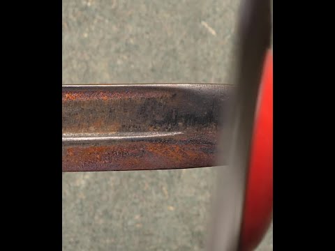 Restoring a rusty WW2 German bayonet #creative #crafts #craft #DIY #tips #tipsandtricks #Restoratio