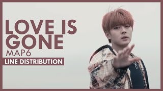 MAP6 - Love is Gone Line Distribution [Color-Coded]