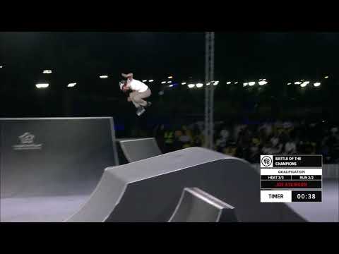Joe Atkinson | 1st place – Roller Freestyle Park Pro Qualification | FISE Battle of the Champions