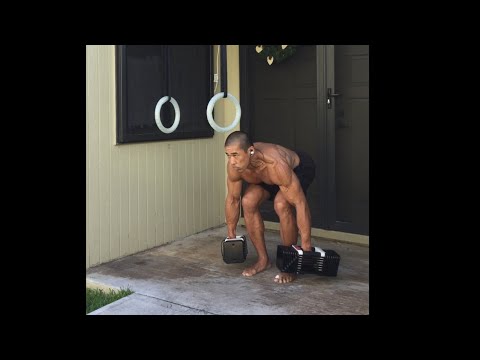 Day 219 FitPro Hawaii Workout - 90 lbs. Dumbbell Dead Lift + Ring Lockouts- December 19, 2020