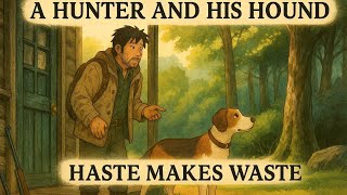 A Hunter and His Hound | Moral Story for Kids | Haste Makes Waste | Animated English Story