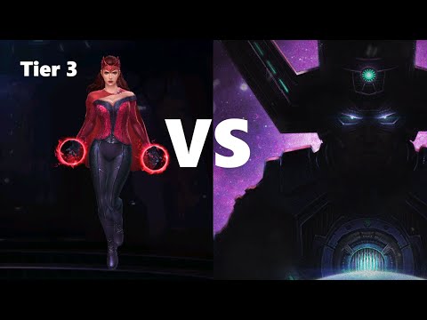 Scarlet Witch Tier 3 VS Galactus Giant Boss Raid