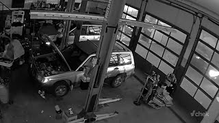 Thief steals SUV in Nanaimo by driving through a garage door amid vehicle theft spike