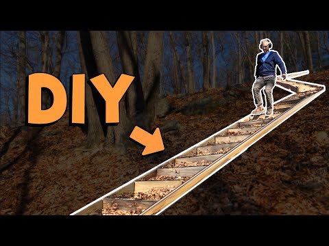 Make These EASY DIY Outdoor Stairs for Slopes