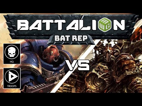 Black Templar vs Word Bearers Warhammer 40k Battle Report - BatBatRep Ep 8