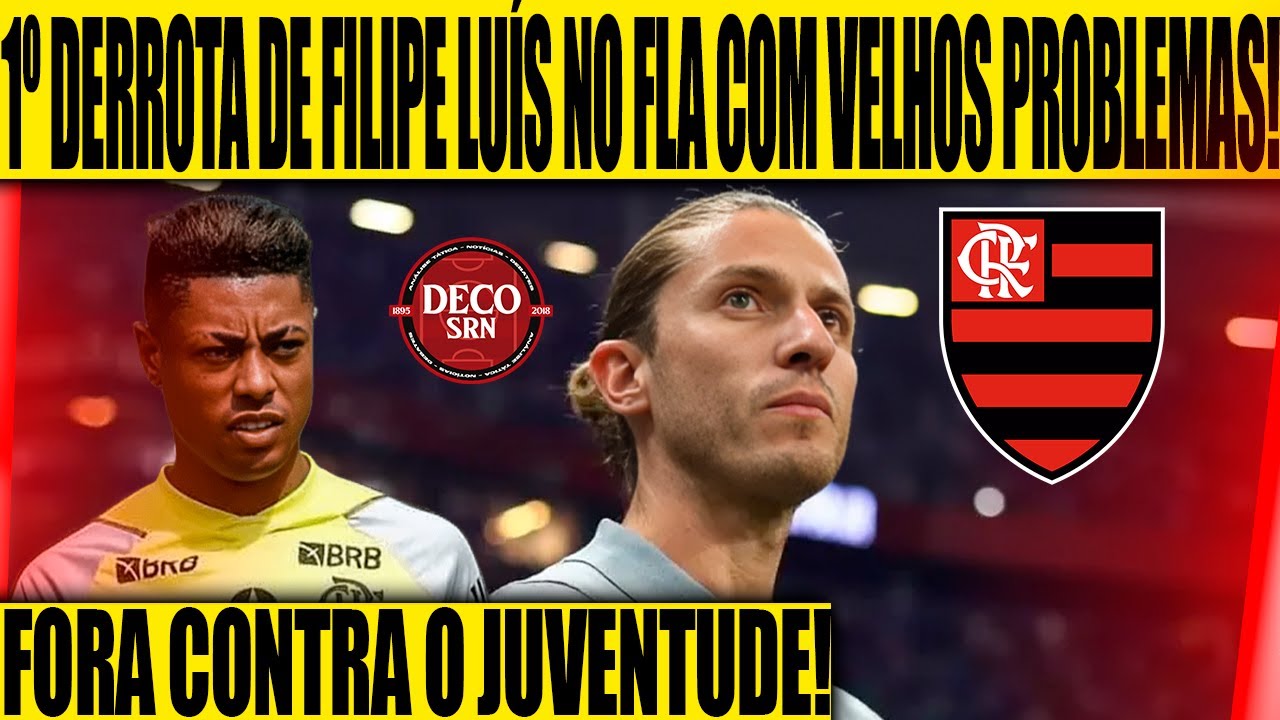 1º DERROTA DE FILIPE LUÍS NO FLAMENGO COM VELHOS PROBLEMAS! BH FORA CONTRA O JUVENTUDE!