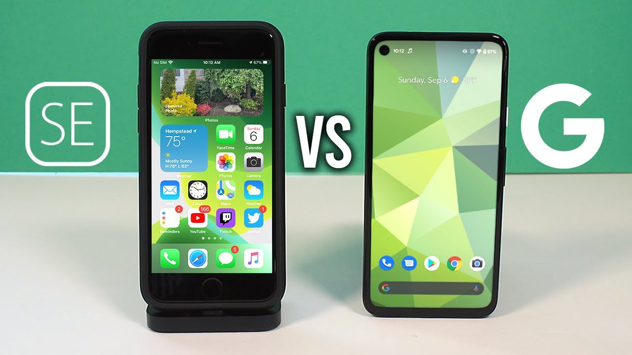 Google Pixel 4a vs iPhone SE: Comparison & Speed Test (iOS vs Android)