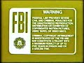 1986 Disney FBI Warning Screens Yellow Variant