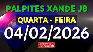 PALPITE DIA 04/02/2026 | JOGO DO BICHO TODAS AS LOTERIAS 
