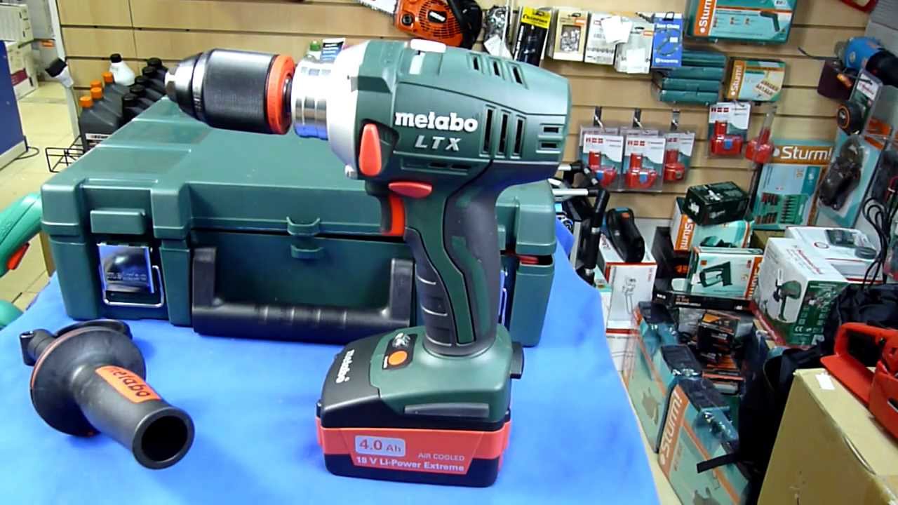 Дрель-шуруповерт METABO BS 18 LTX Impuls (602191650)  18В LiION 2х5.2Ач 0-1700об/мин 110Нм