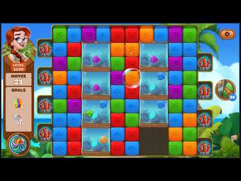 Lost Island Blast Adventure Level 1696 - NO BOOSTERS 🏝️ | SKILLGAMING ✔️