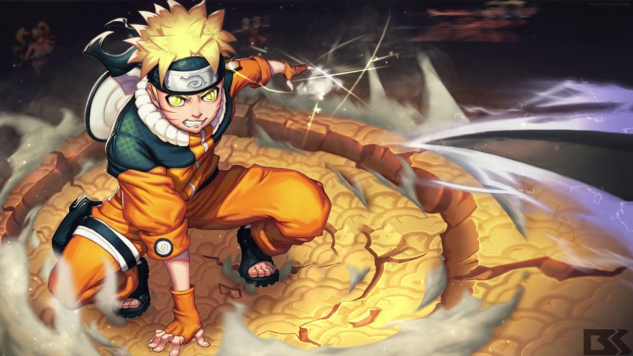 Naruto Crater 4k Live Wallpaper.