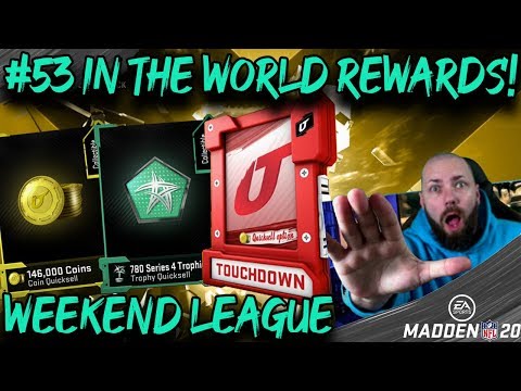 MY BEST PACKS OF THE YEAR! TOP 75 WEEKEND LEAGUE REWARDS! [MADDEN 20 ULTIMATE TEAM]