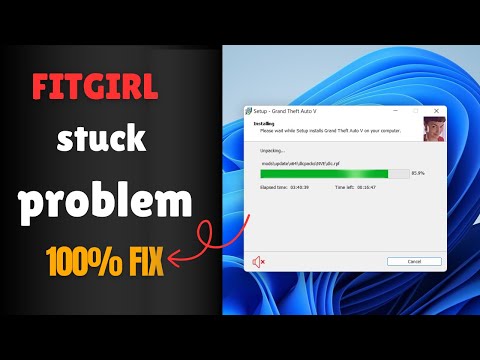 How to fix fitgirl setup stuck | gta 5  fitgirl repack installation stuck | 100% fix solution | 2025